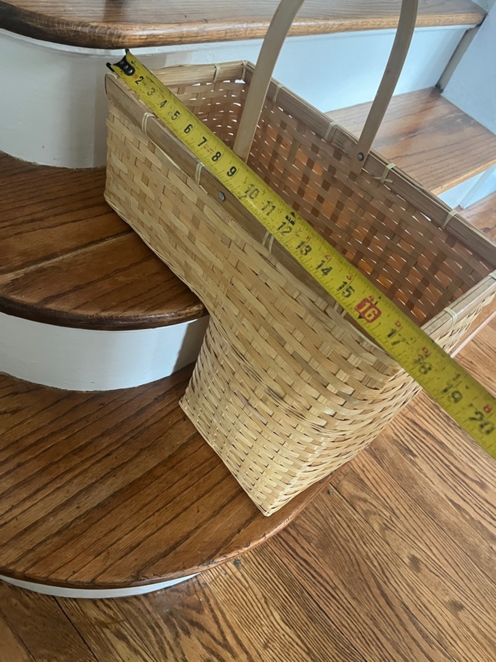 Woven Rattan Stair Basket - Picture 4 of 6